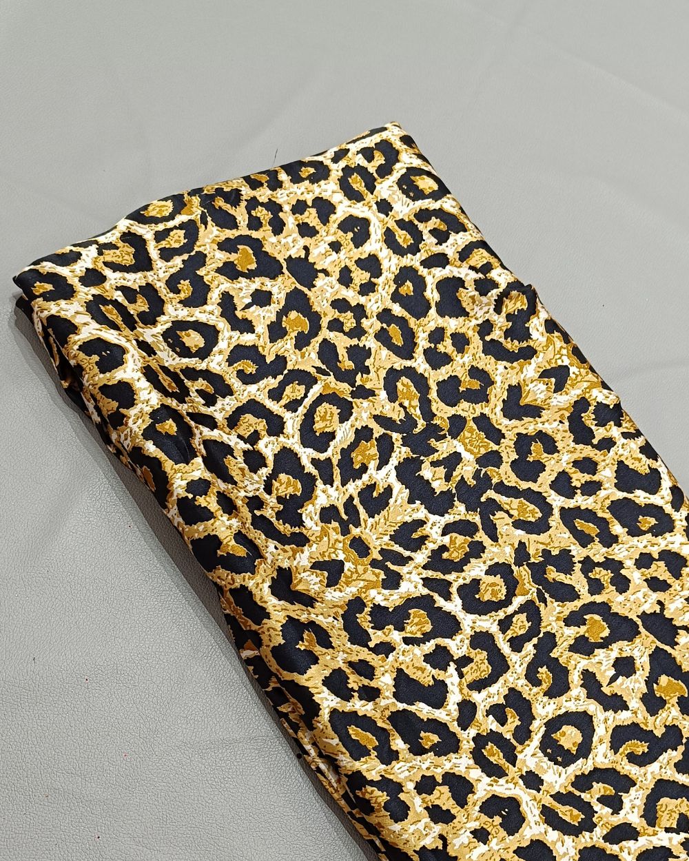 Printed Satin Mustard Yellow  Colour 45 Inches Width