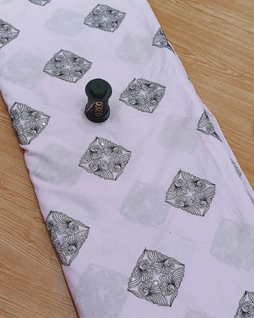 Cotton Work Light Lavender Colour 40 Inches Width
