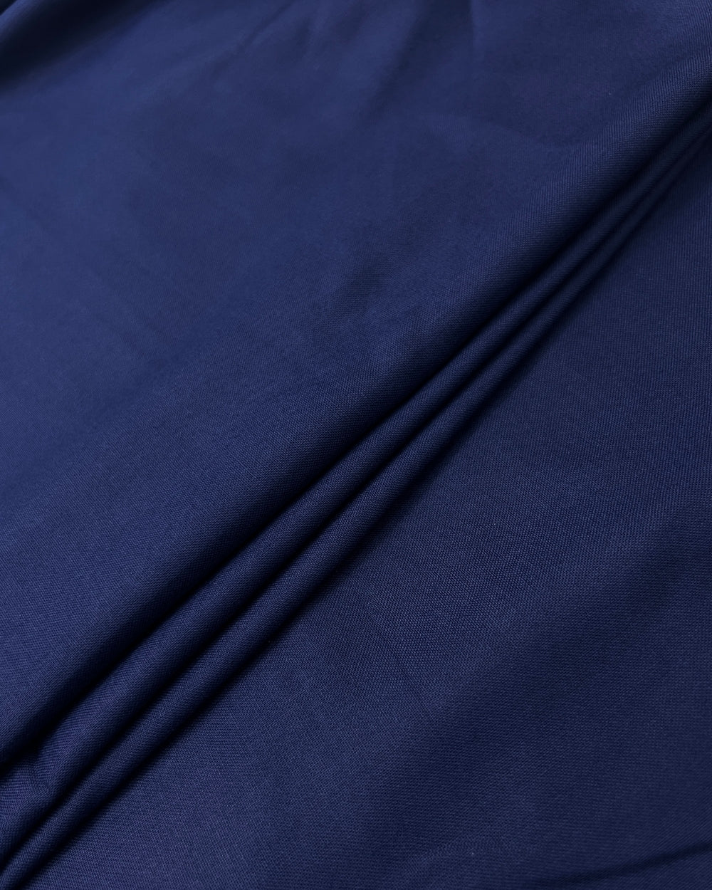 Plain Rayon-cotton Indigo Dark Blue Colour 44 Inches Width