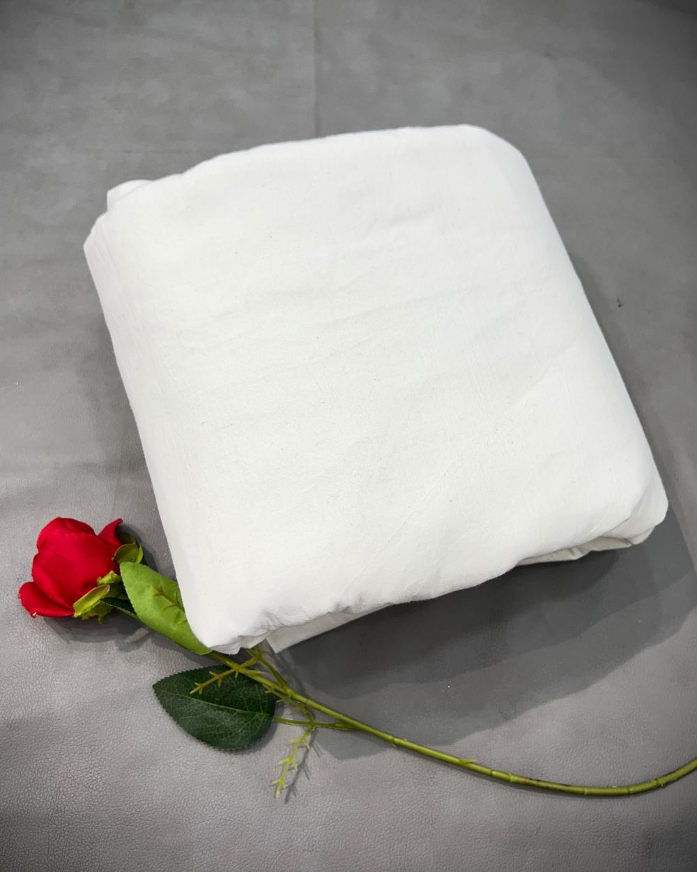 Plain Kora Cotton White Colour 42 Inches Width