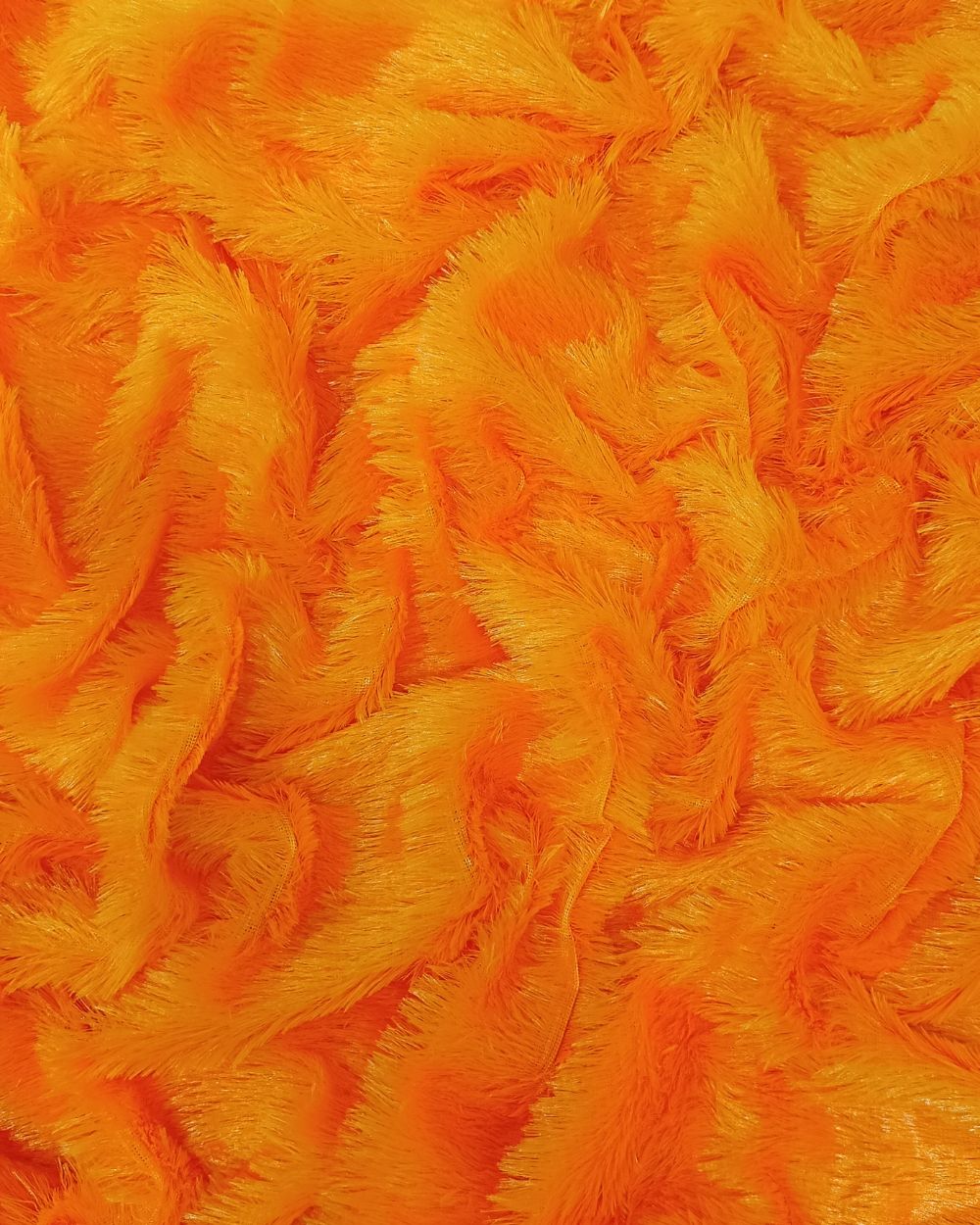 Imported Fur Orange Colour 60 Inches Width