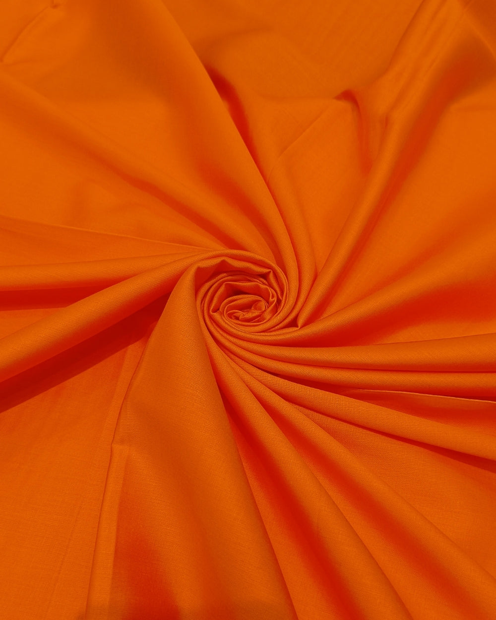 Plain Glaze-Cotton Bright Orange Colour 42 Inches Width