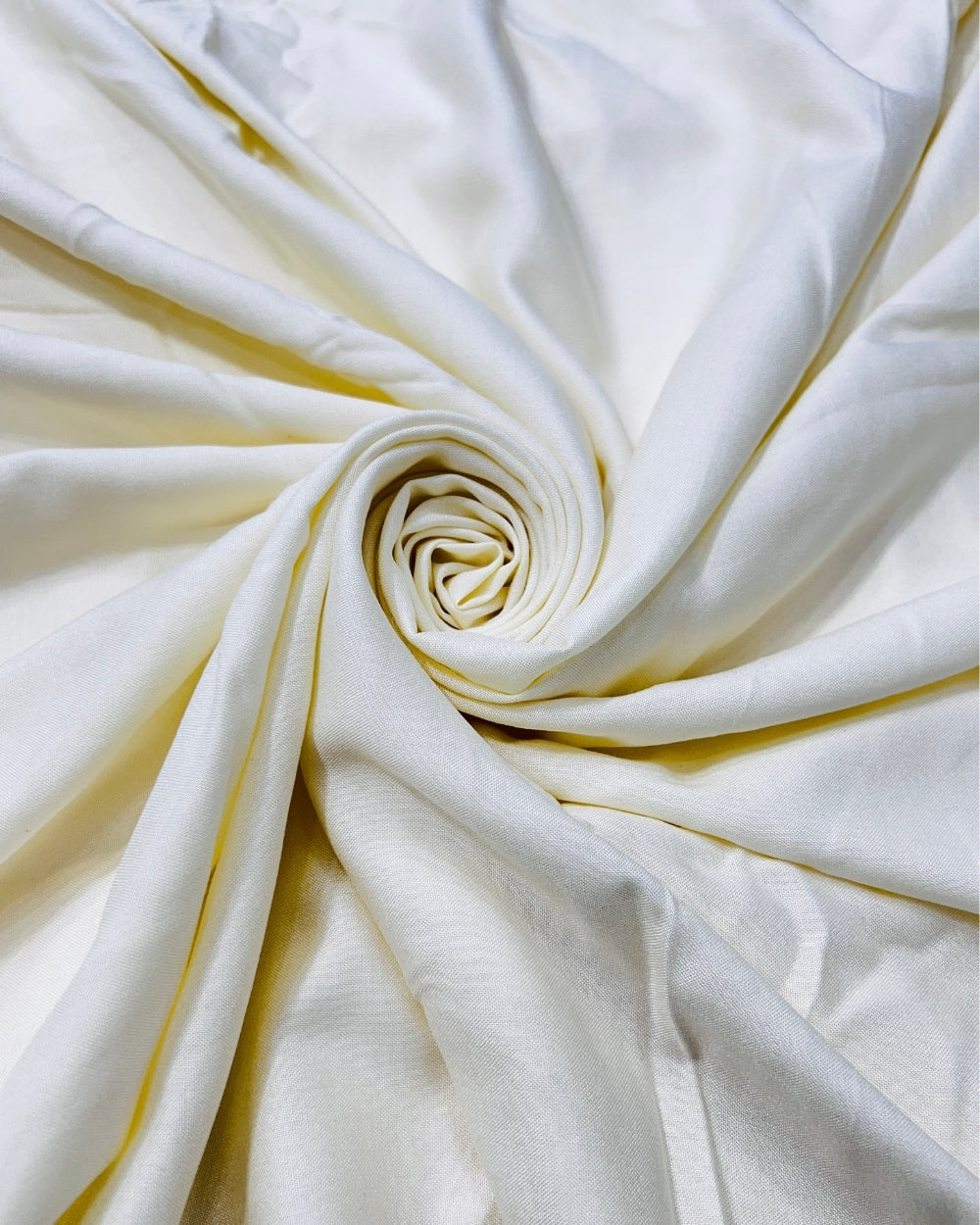 Plain Rayon-cotton Milky White Colour 44 Inches Width