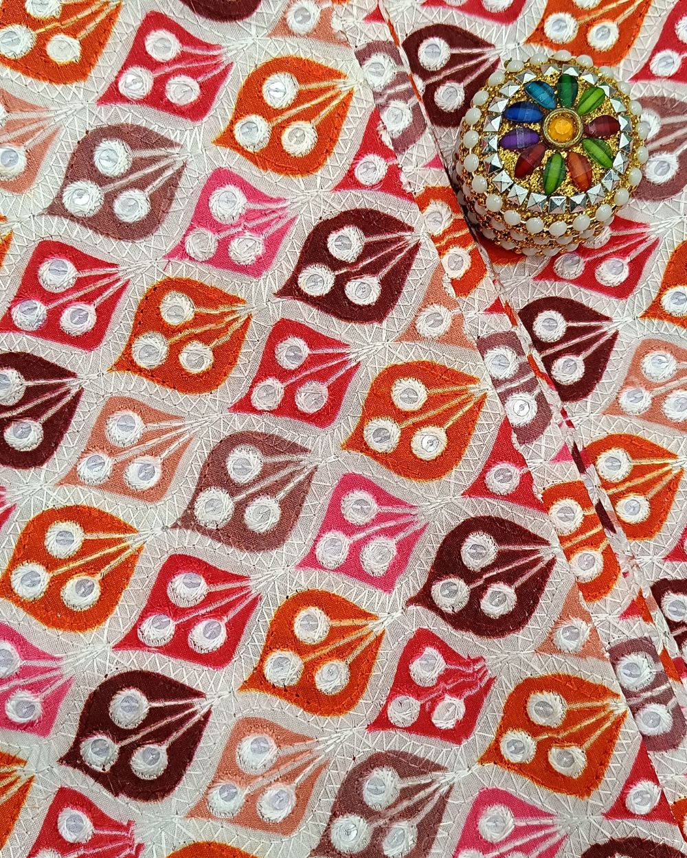 Mulberry Work Multicolor 57 Inches Width