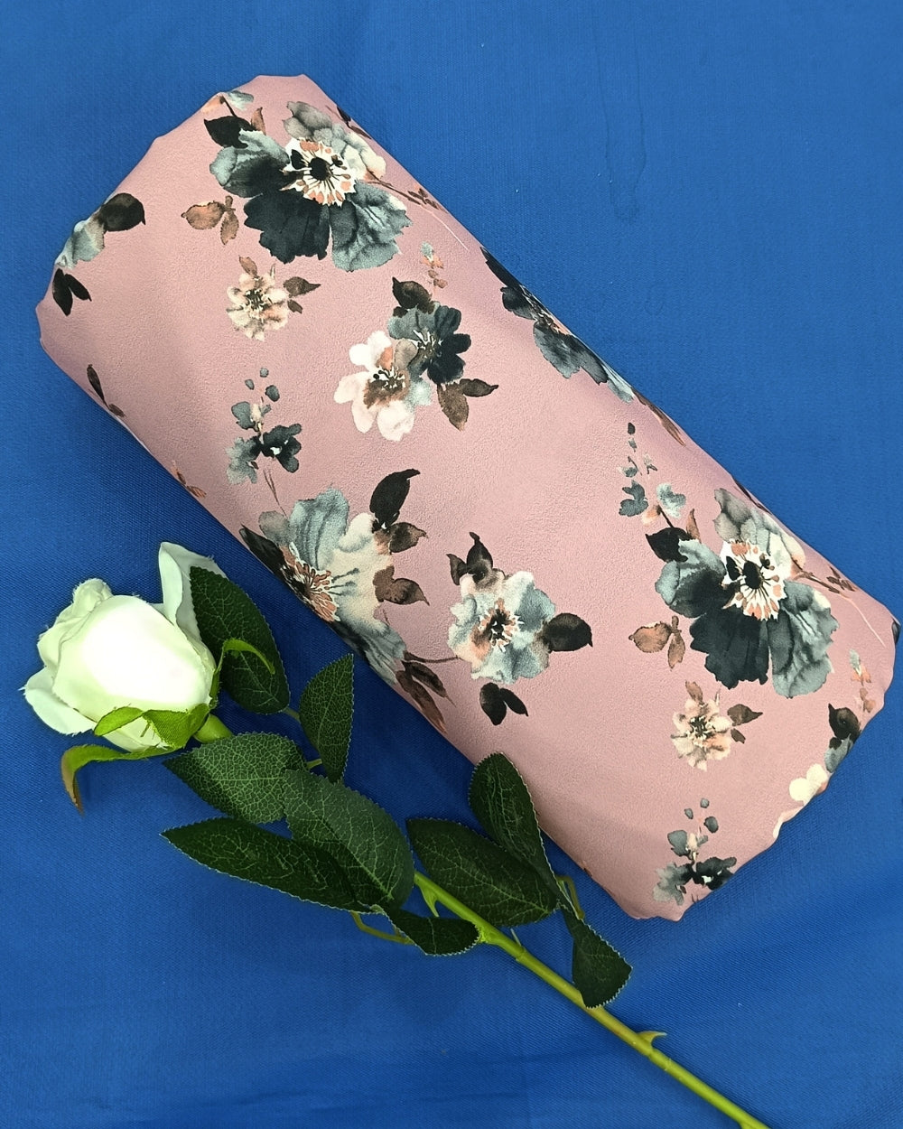 Printed Crepe Digital Pastel Pink Colour 44 Inches Width