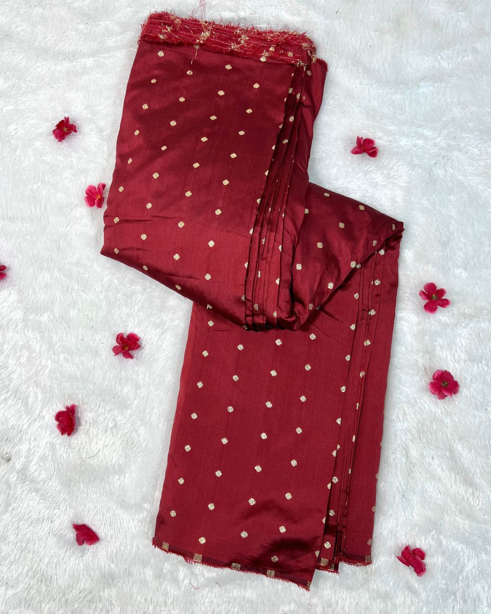 Taffeta Work Maroon Colour 60 Inches Width