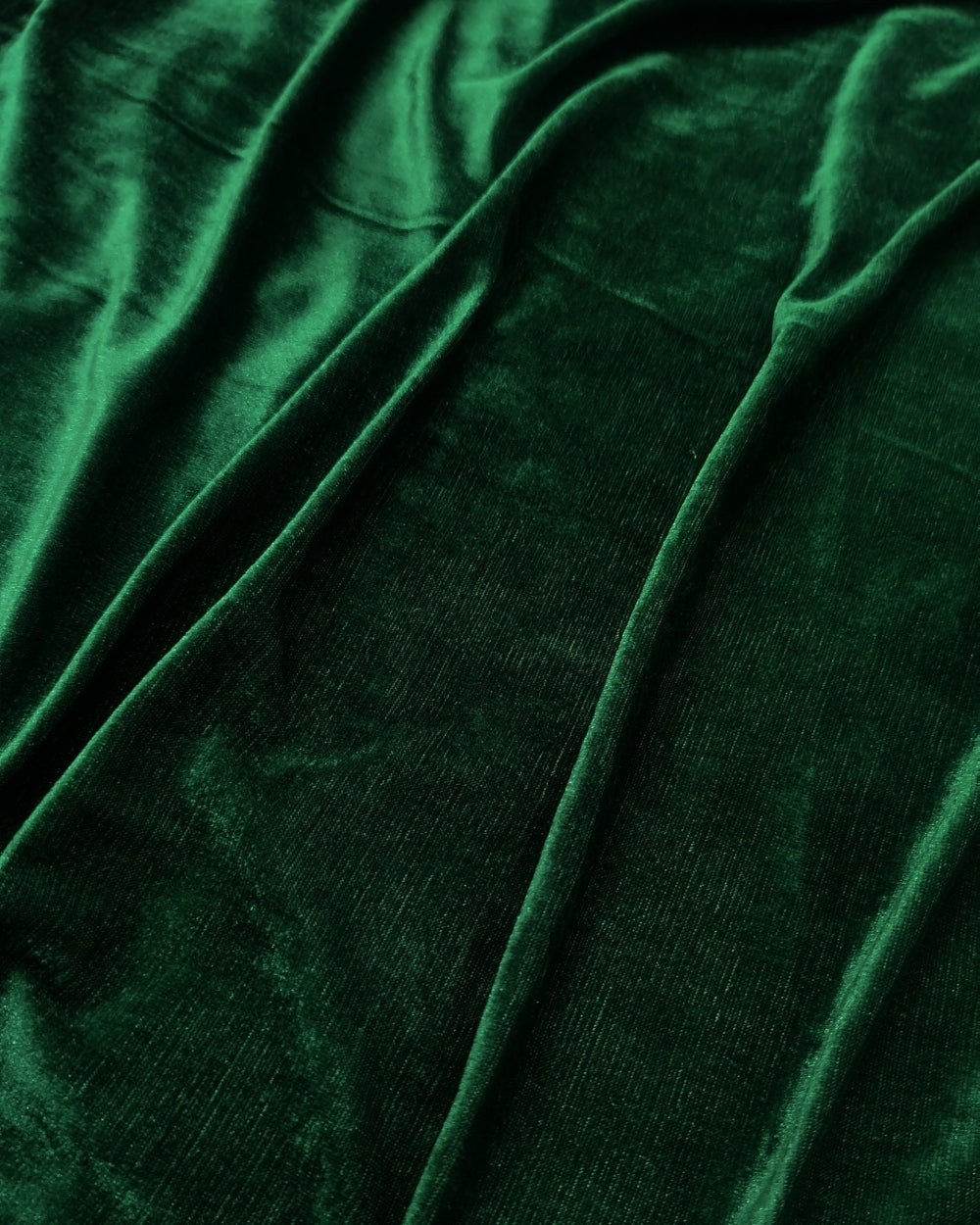Plain Velvet Bottle Green Colour 60 Inches Width