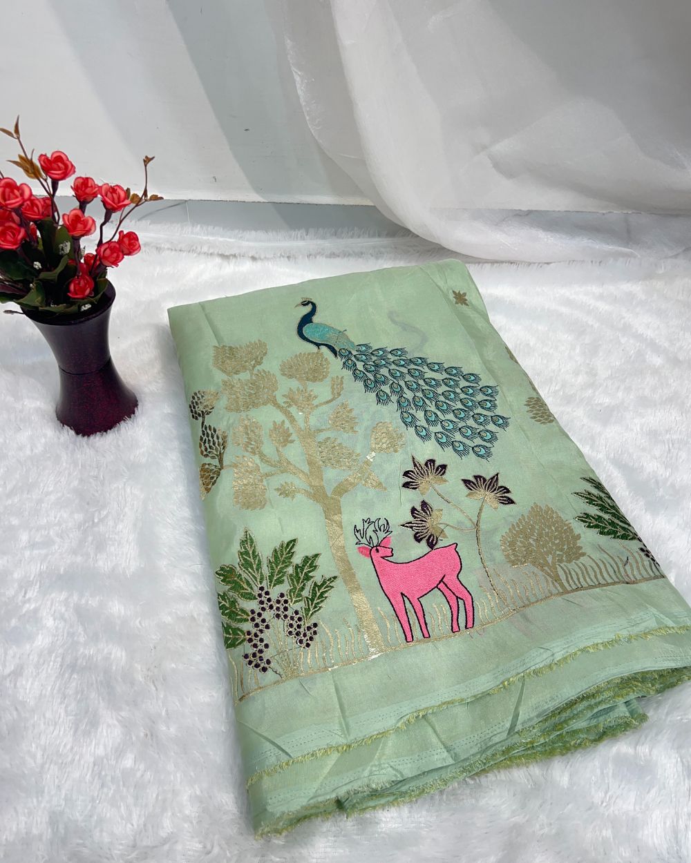 Cosmos Work Pista Colour 42 Inches Width