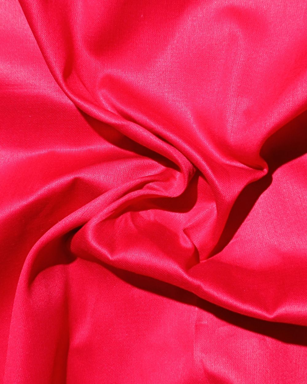 Plain Glaze-Cotton Red Colour 42 Inches Width