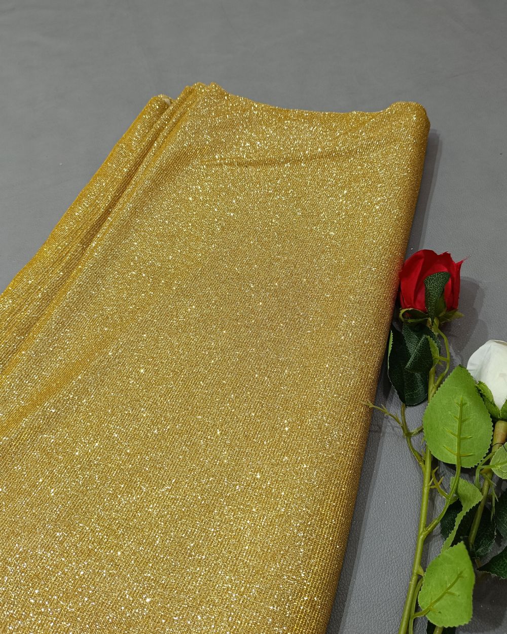 Imported Sparkle Golden Colour 55 Inches Width