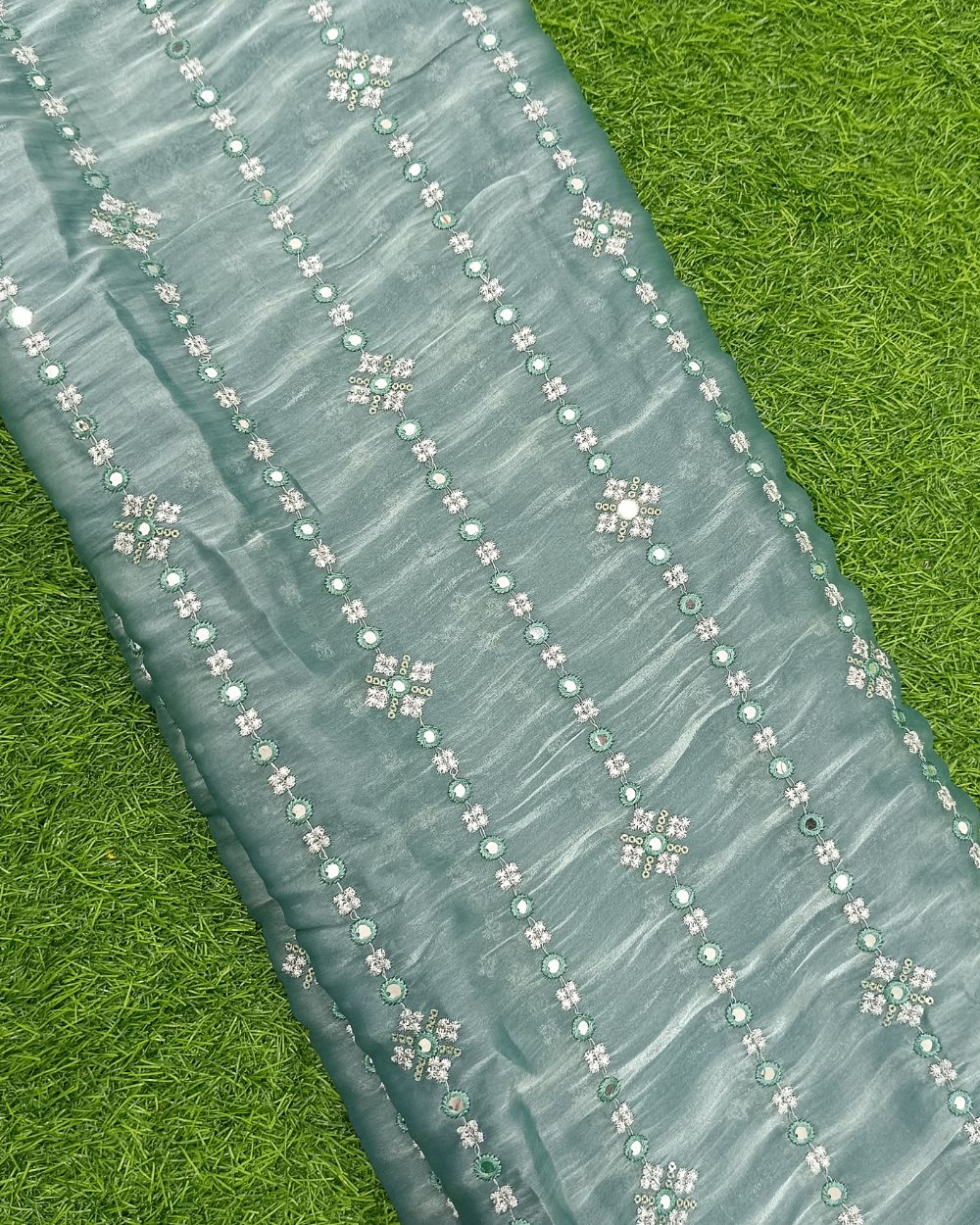 Jimmy Choo Work Pastel Grey Colour 44 Inches Width