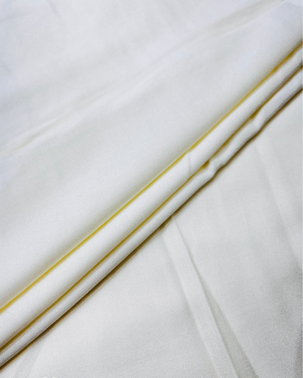 Plain Rayon-cotton Milky White Colour 44 Inches Width