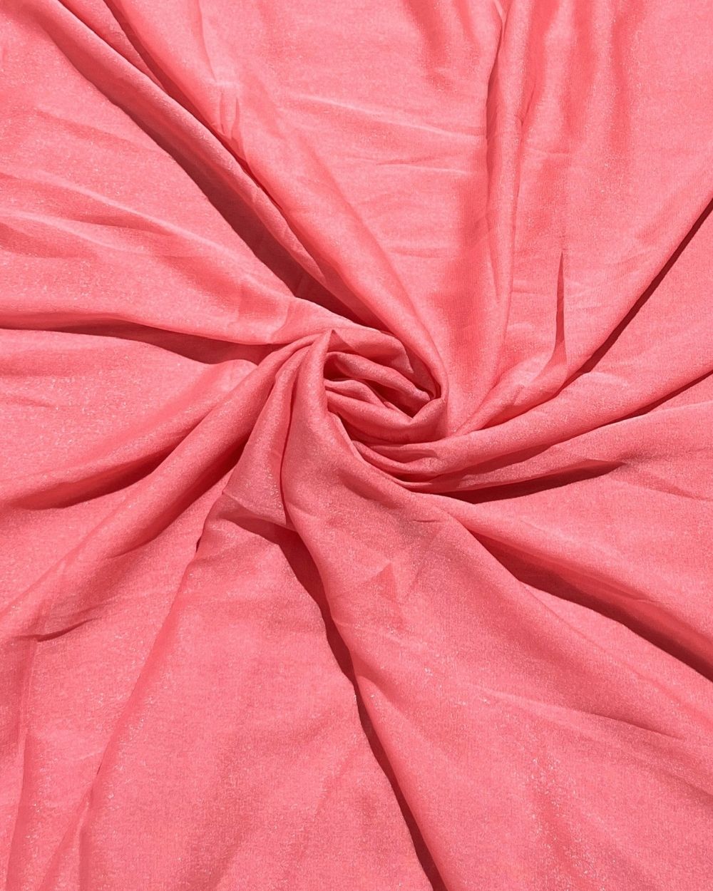 Plain Star Georgette Peach Pink Colour 44 Inches Width