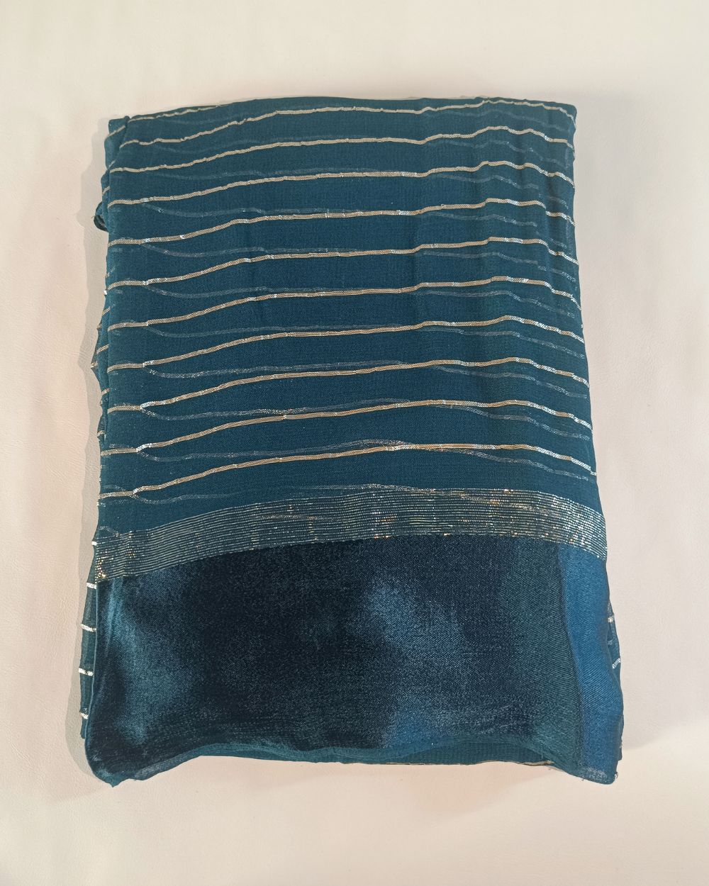 Pure Viscose Saree Without Blouse Kerosene Colour