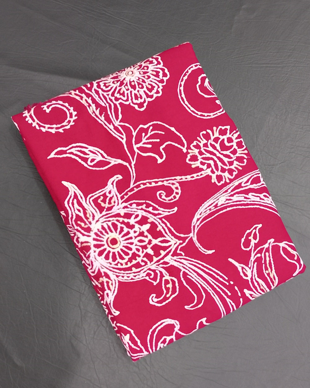 Rayon Foil Print Pink Colour 42 Inches Width