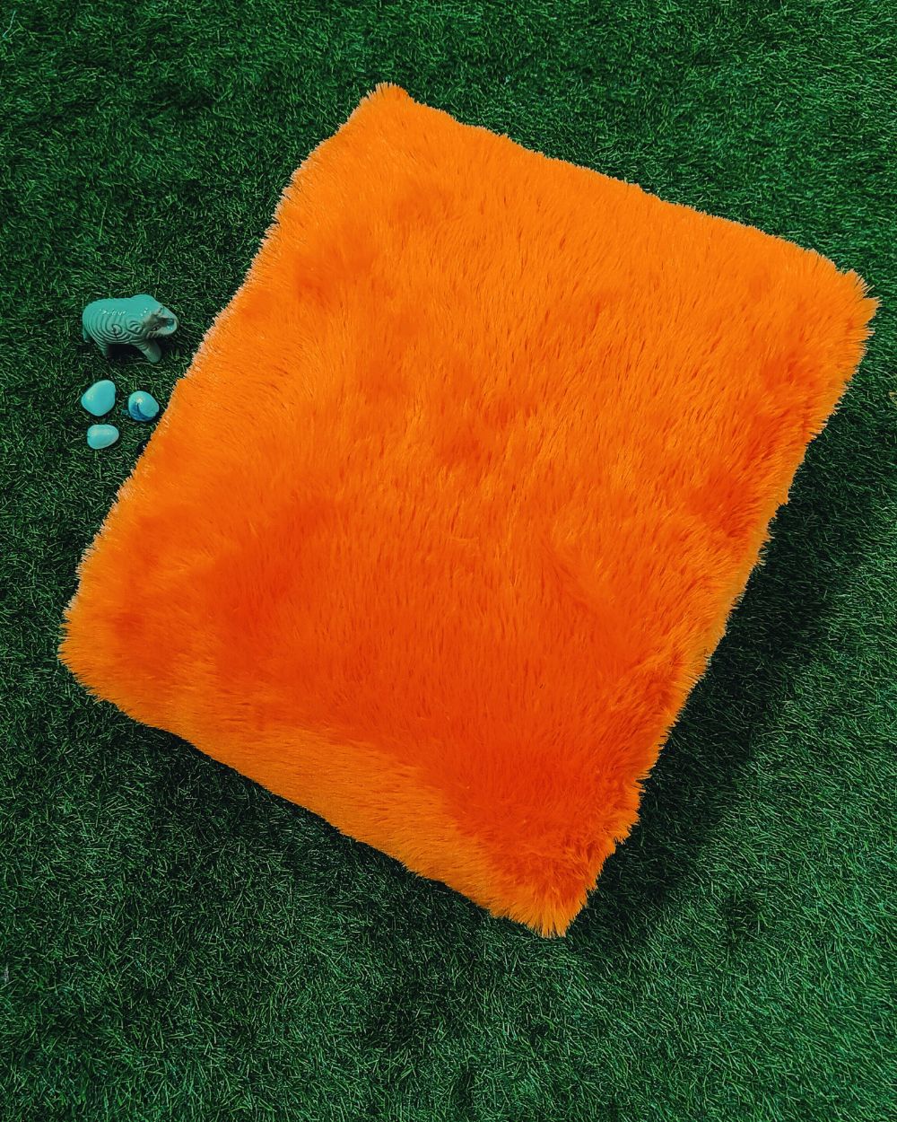 Imported Fur Orange Colour 60 Inches Width