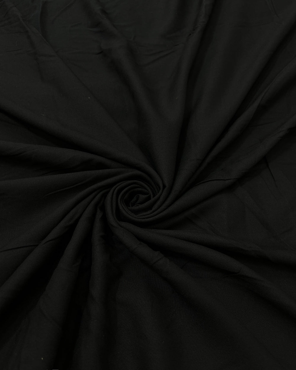 Plain Rayon-cotton Black Colour 44 Inches Width