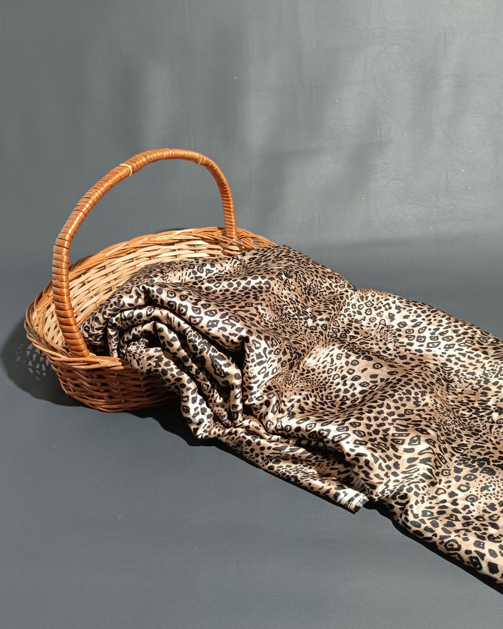 Printed Satin Coffee Colour 44 Inches Width