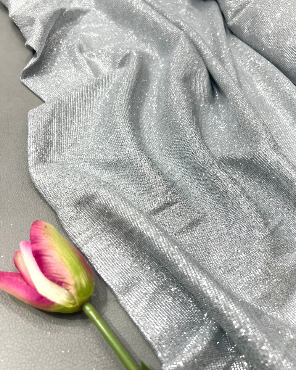 Imported Sparkle Silver Colour 55 Inches Width