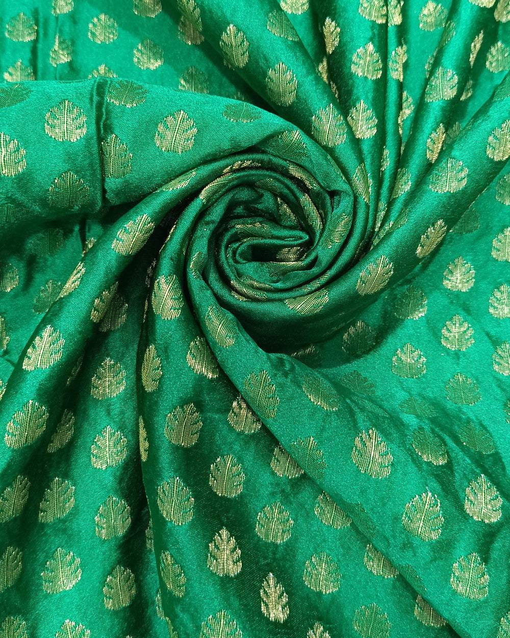 Banarasi Green Colour 42 Inches Width