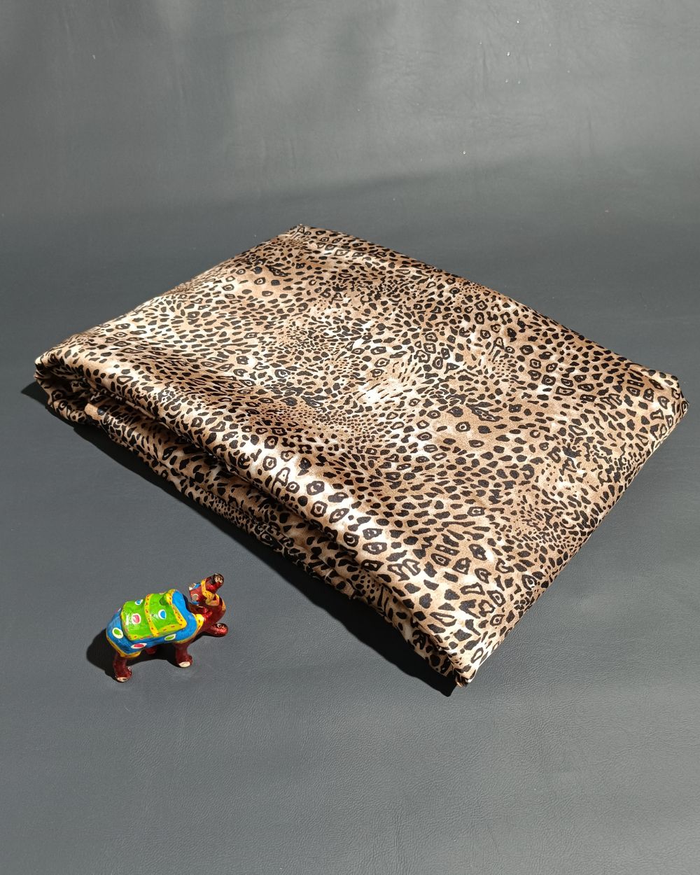 Printed Satin Coffee Colour 44 Inches Width