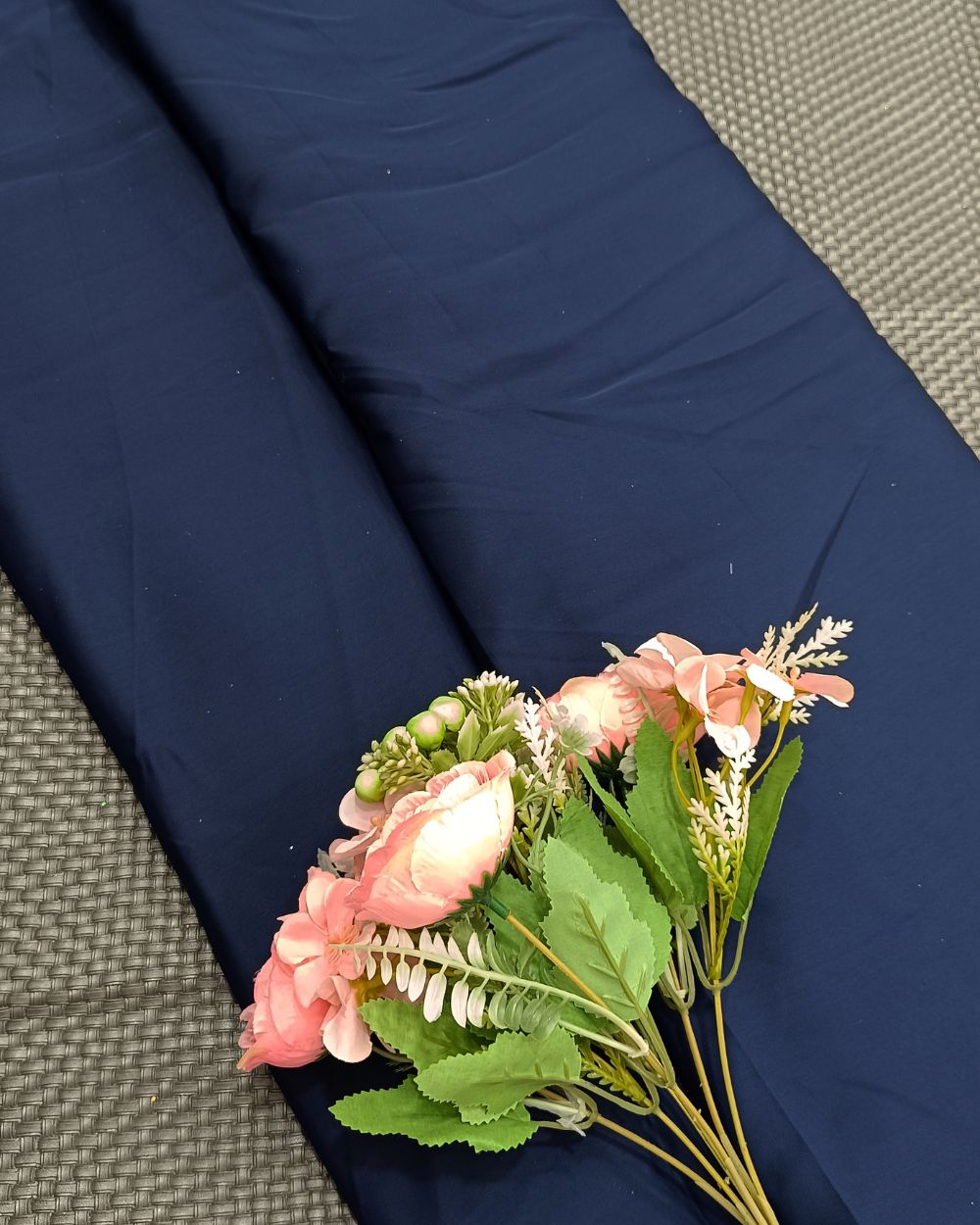 Plain Burkha-Al-Nida Navy Blue Colour 52 Inches Width