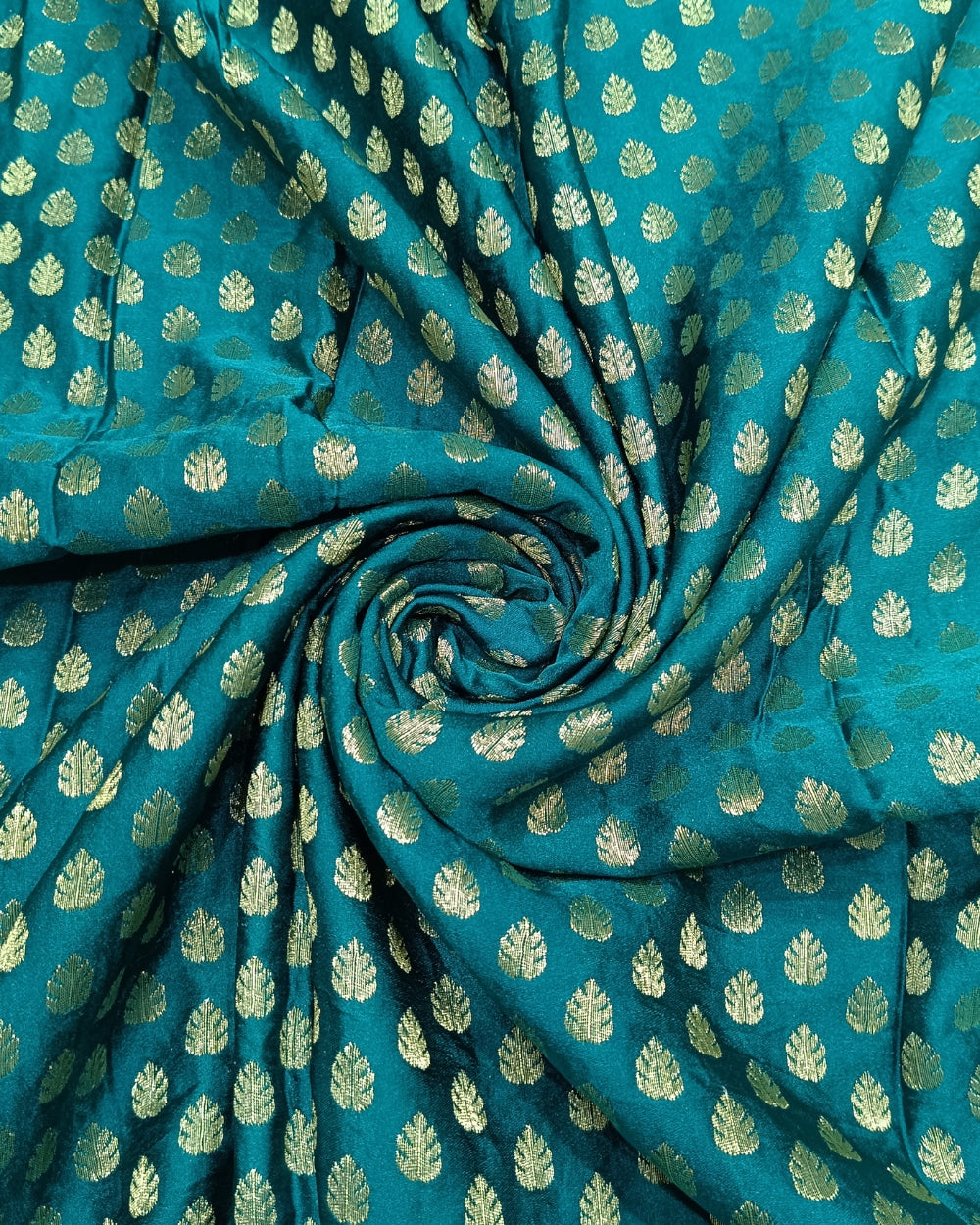 Banarasi Peacock Green(Morpankhi) Colour 43 Inches Width