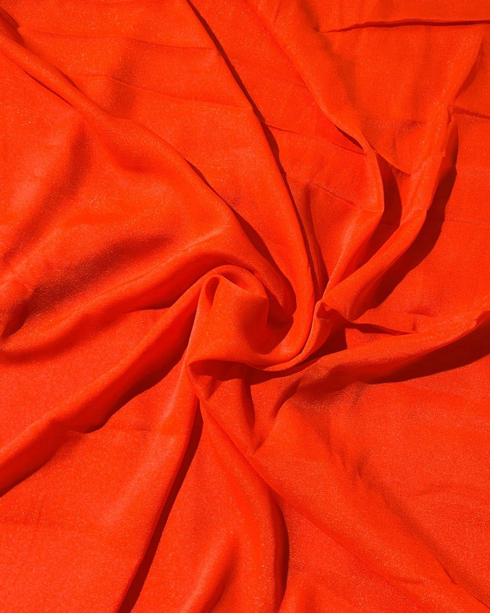 Plain Star Georgette Orange Colour 44 Inches Width
