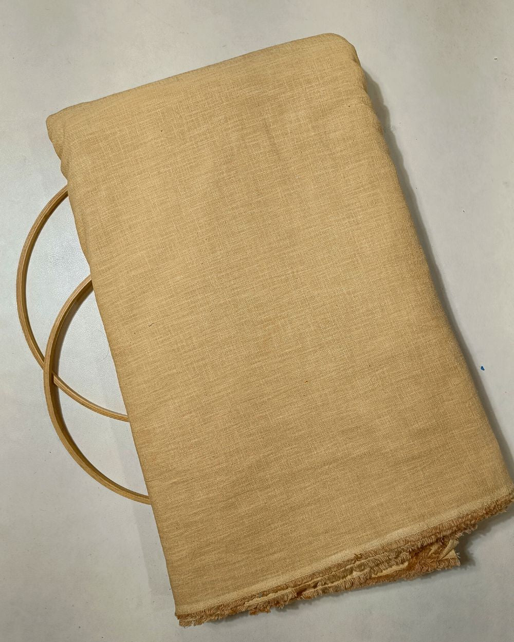 Plain Cotton Linen Golden Brown Colour 44 Inches Width