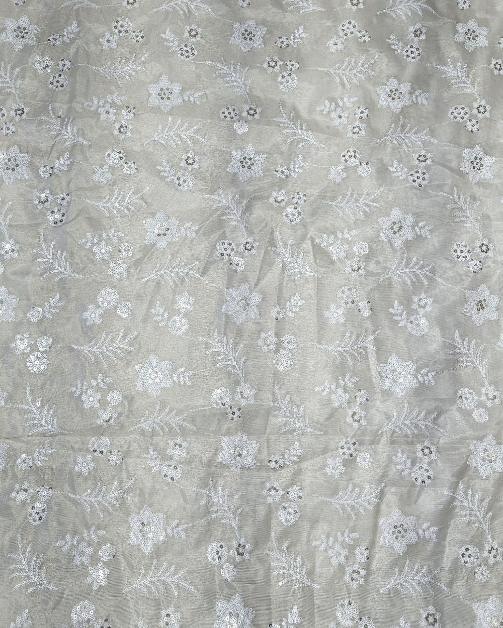 Dyeable Cosmos Zari Work Light Golden Colour 45 Inches Width