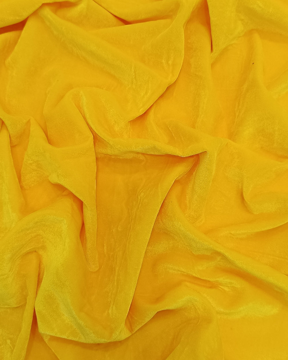 Plain Premium Velvet Yellow Colour 42 Inches Width
