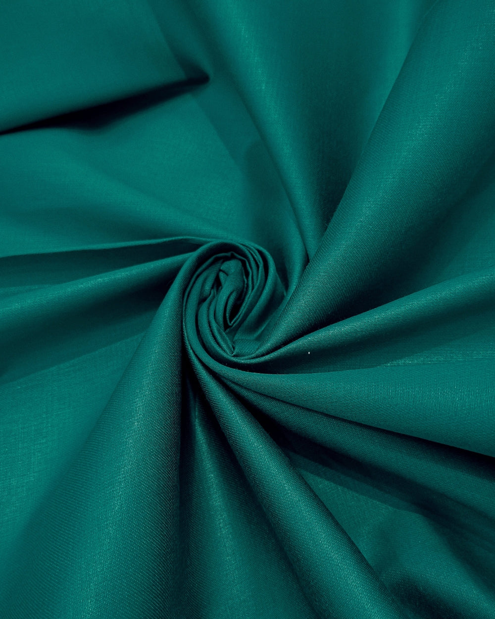 Plain Glaze-Cotton Peacock Green Colour 42 Inches Width