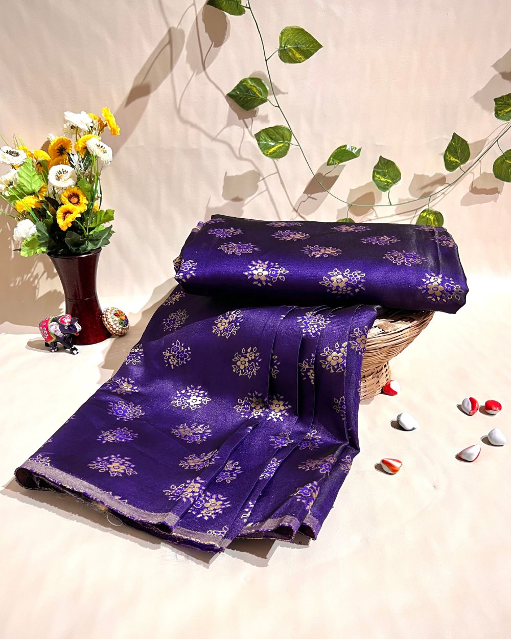 Brocade Purple Colour 60 Inches Width