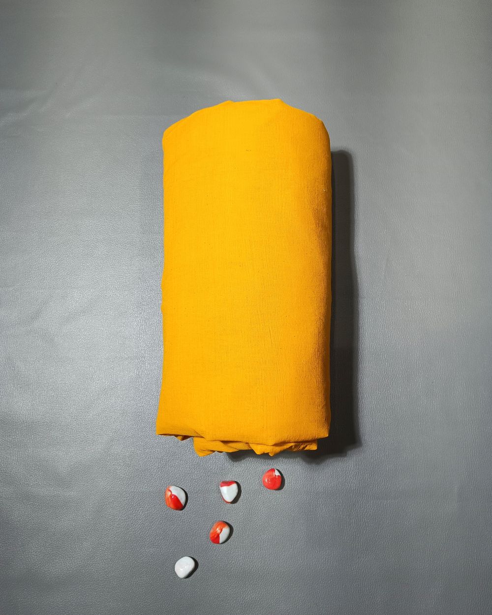 Plain Kora Cotton Yellow Colour 42 Inches Width