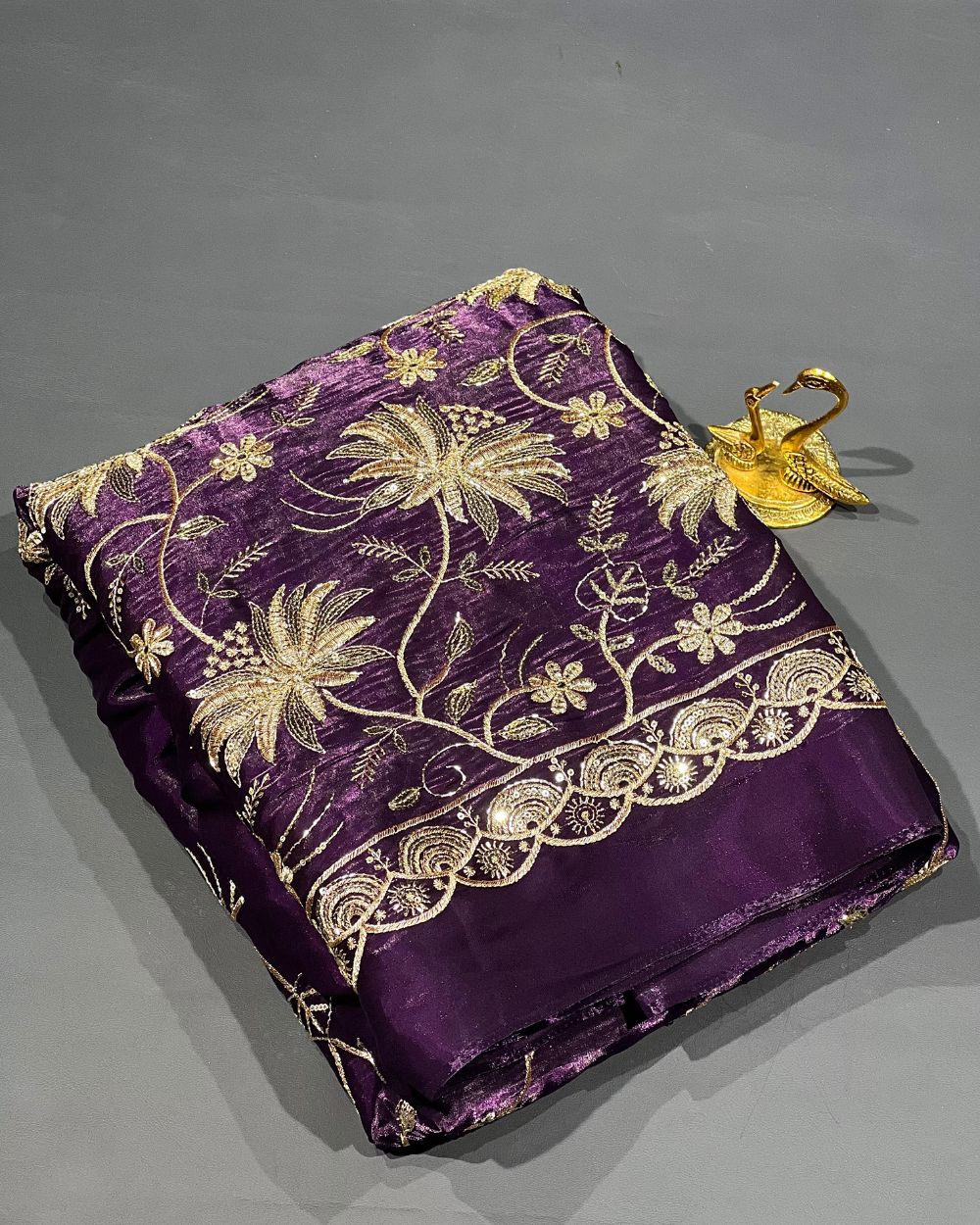 Jimmy Choo Work Dark Purple Colour 42 Inches Width