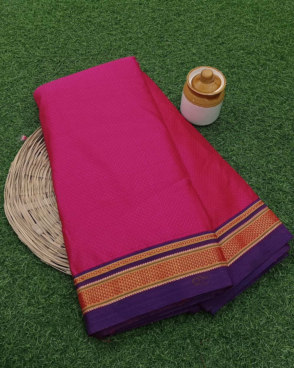 Cotton Khun Dark Pink Colour 36 Inches Width