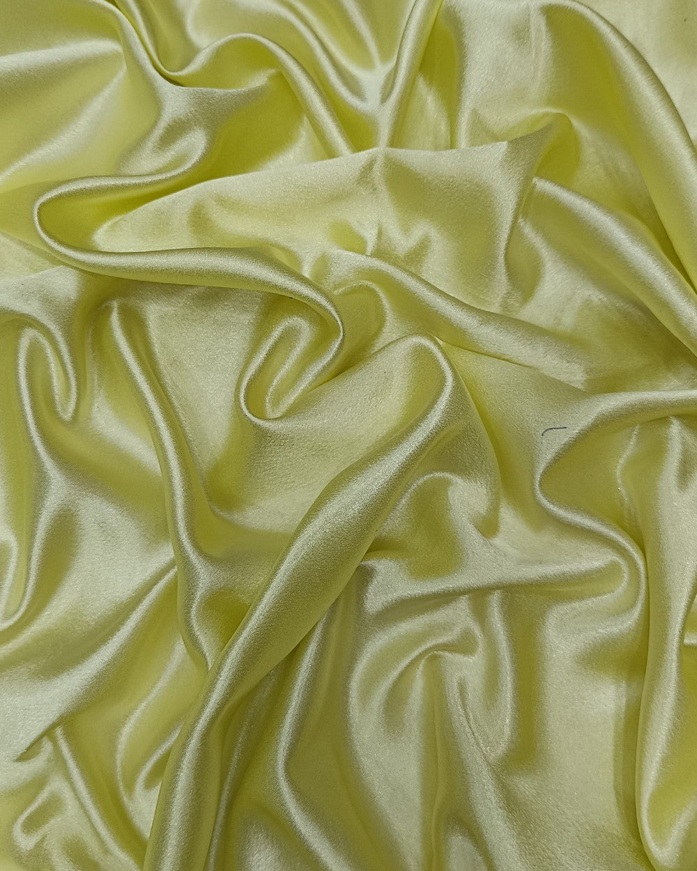 Plain German-Satin Light Lemon Yellow Colour 44 Inches Width