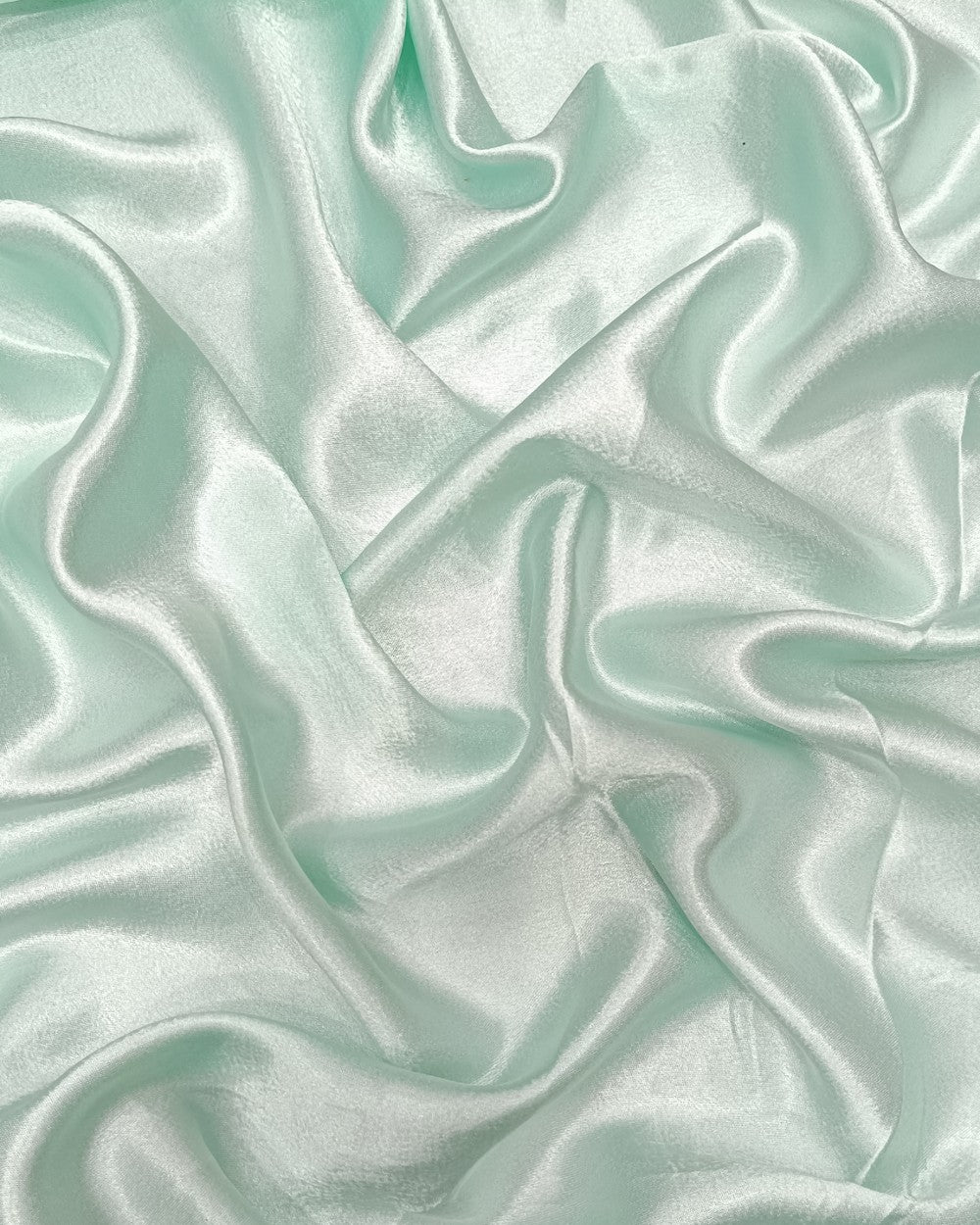 Plain German-Satin Tinted Grey Green Colour 44 Inches Width