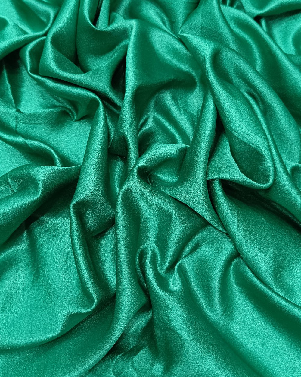 Plain German-Satin Shaded Spruce Green Colour 44 Inches Width
