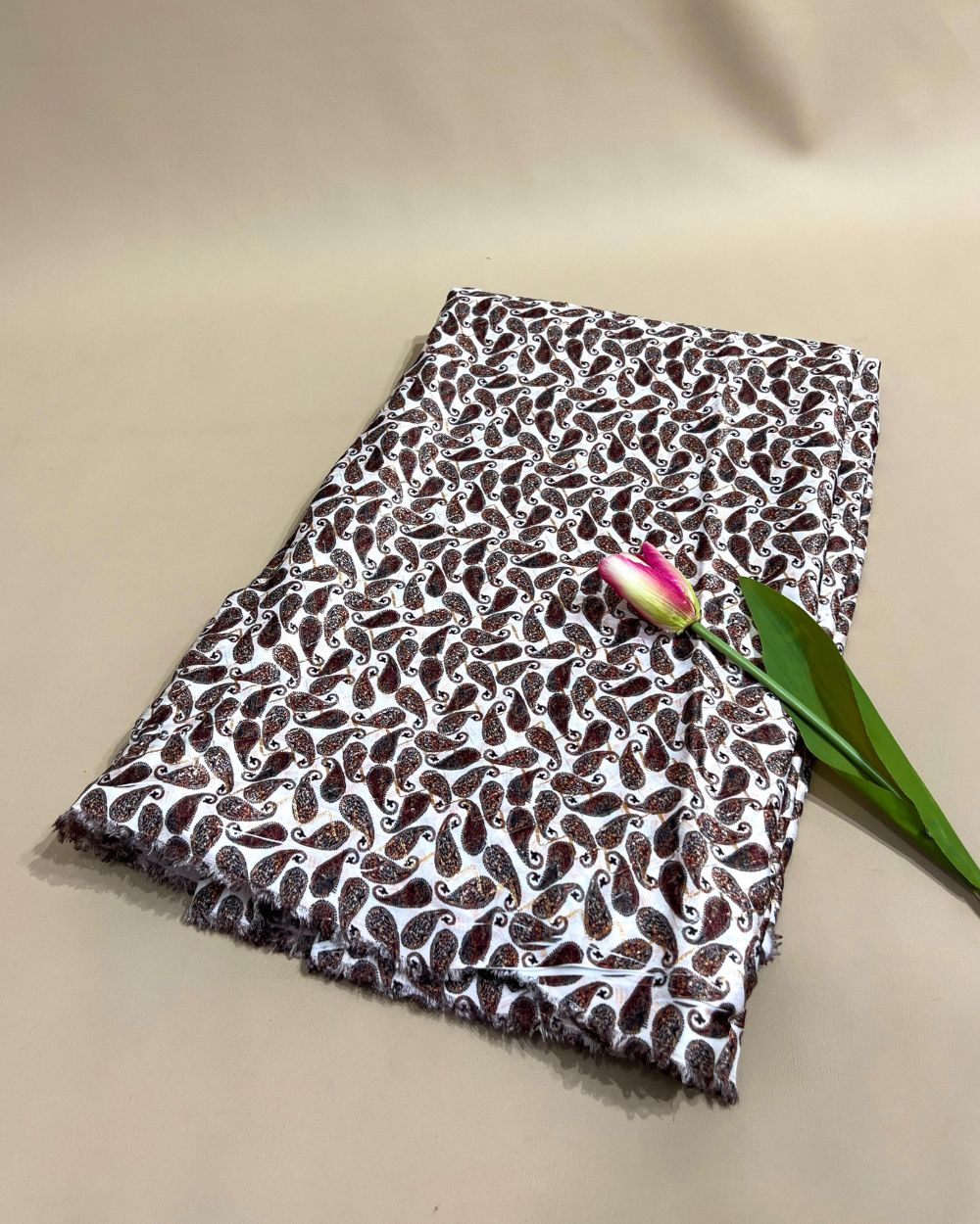 Silk Crochet Work Multicolor 42 Inches Width