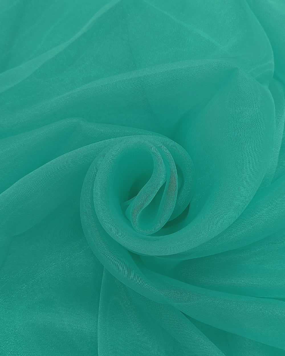 Plain Organza Turquoish Green Colour 45 Inches Width