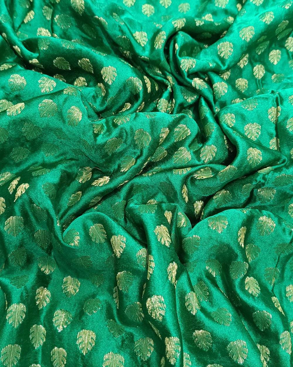 Banarasi Green Colour 42 Inches Width