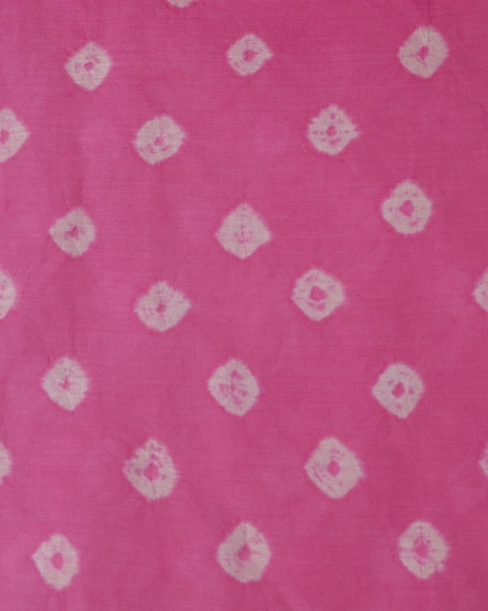 Pure Soft Cotton Bandhani Print Pink Colour 44 Inches Width