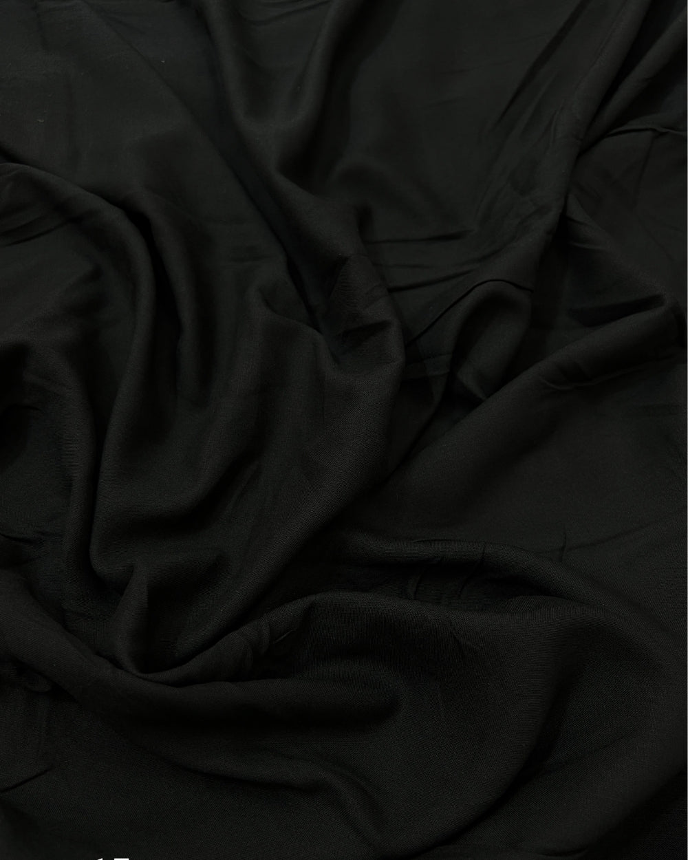 Plain Rayon-cotton Black Colour 44 Inches Width