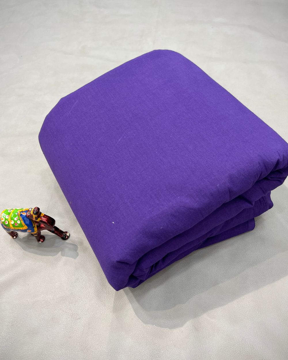 Plain Kora Cotton Purple Colour 42 Inches Width