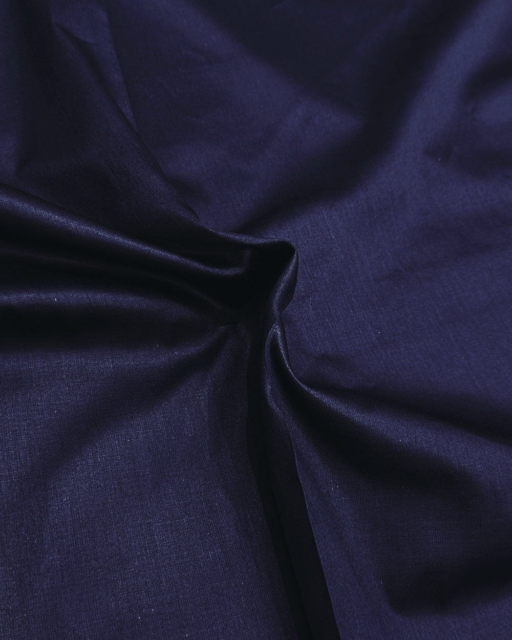 Plain Glaze-Cotton Navy Blue Colour 42 Inches Width