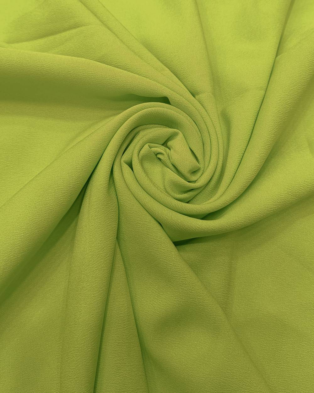 Plain Butter Crepe(American) Pale Lime Green Colour 42 Inches Width
