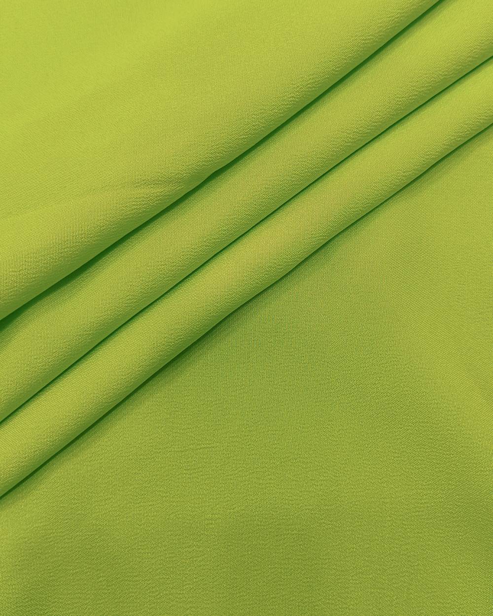 Plain Butter Crepe(American) Pale Lime Green Colour 42 Inches Width