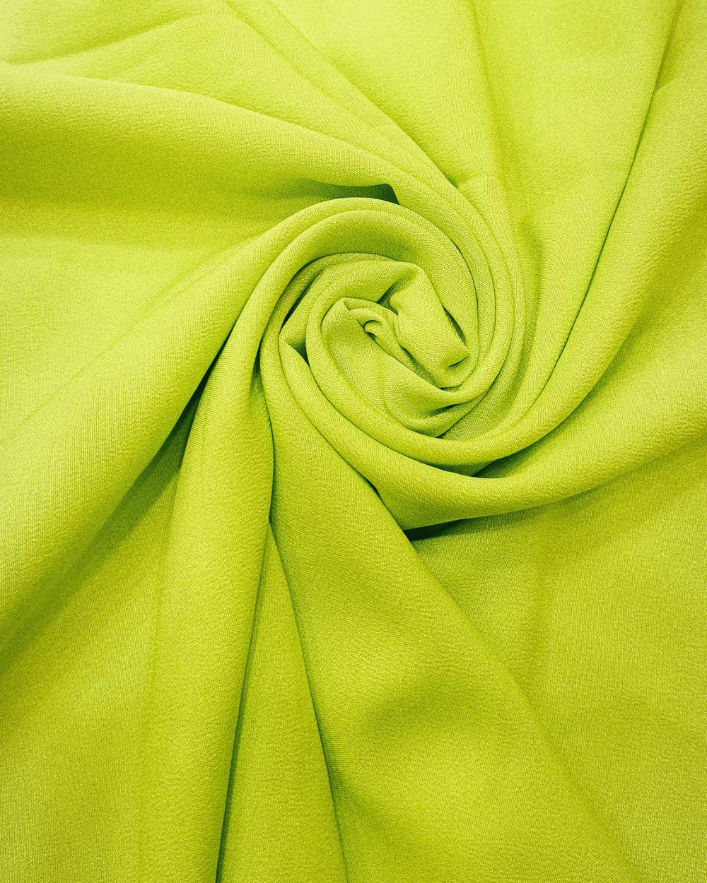 Plain Butter Crepe (American) Lime Green Colour 42 Inches Width