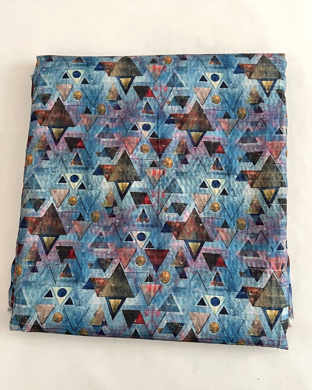 Silk Crochet Work Multicolor 44 Inches Width